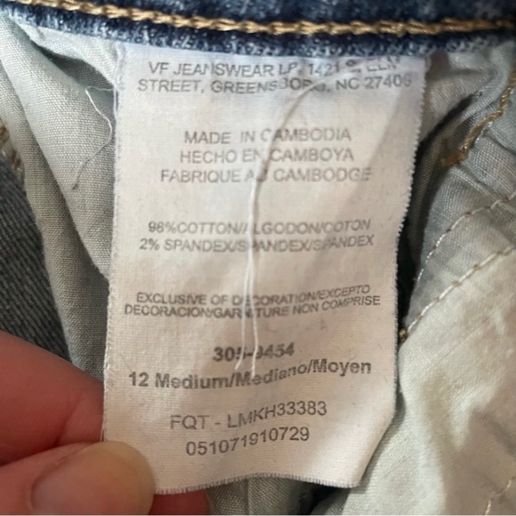 Lee Women’s Blue Stretch Denim Mid Rise Natural Bootcut Jeans Pants Size 12 - Picture 6 of 9